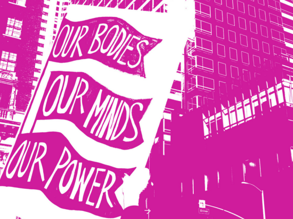 A graphic for the Women's March 2018