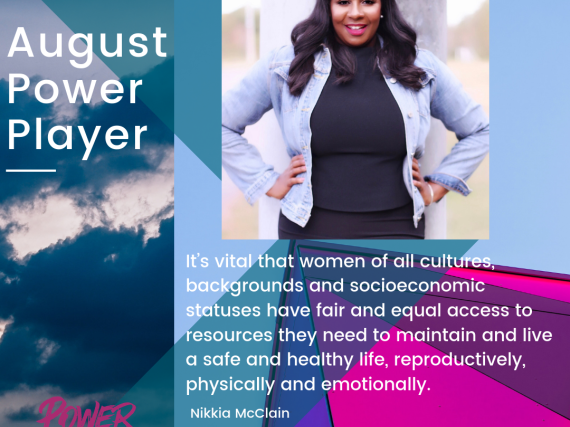 a picture of and quote by Nikkia McClain